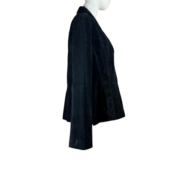 Wilsons Leather Maxima Black Suede Jacket Women’s XL – Genuine Suede - Picture 3 of 11